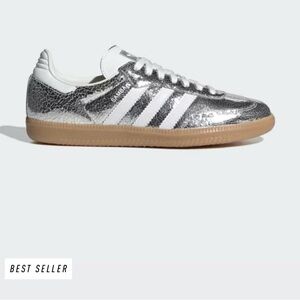Adidas Samba OG Metallic Silver and White women’s 8.5 NWOT